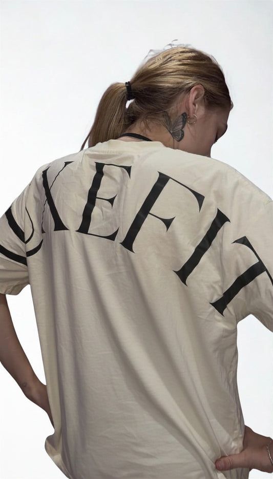 Luxefit Oversized Tee - Buttercream