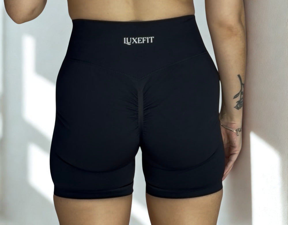Sculpt Scrunch Shorts - Black